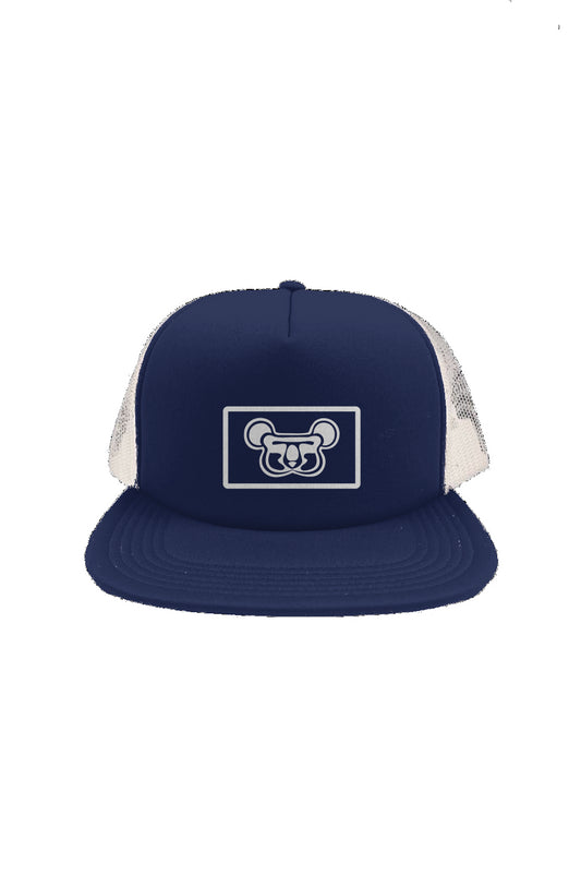 MK1 Embroidered stencil trucker hat with out side woven label 2